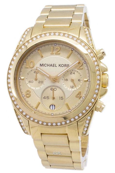 michael kors mk-5166|Michael Kors Golden Blair Glitz Watch MK5166.